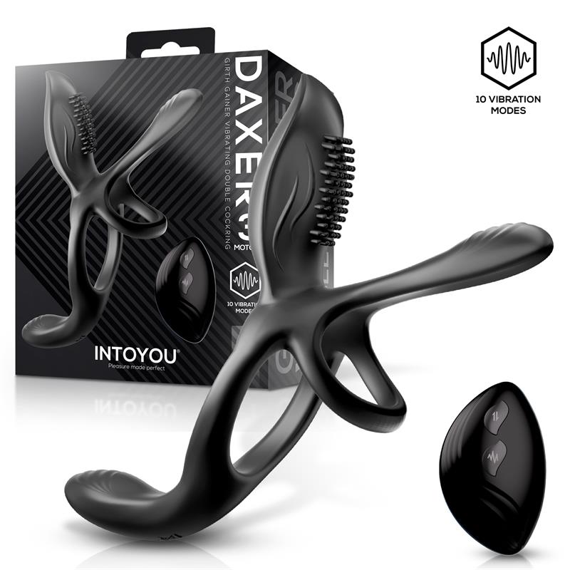 Daxer Girth Gainer Wibrujący Podwójny Pierścień na Penisa