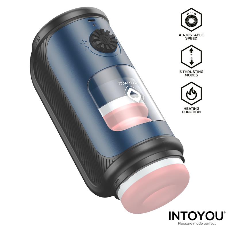 INTOYOU Tenkro Masturbator z funkcją wpychania i podgrzewania USB-C