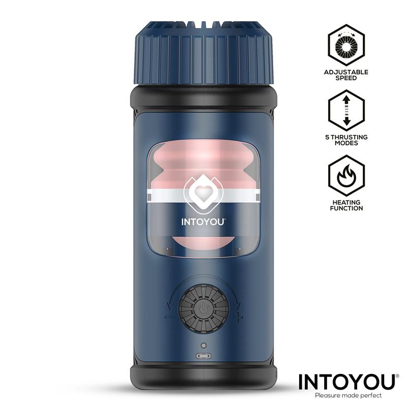 INTOYOU Tenkro Masturbator z funkcją wpychania i podgrzewania USB-C